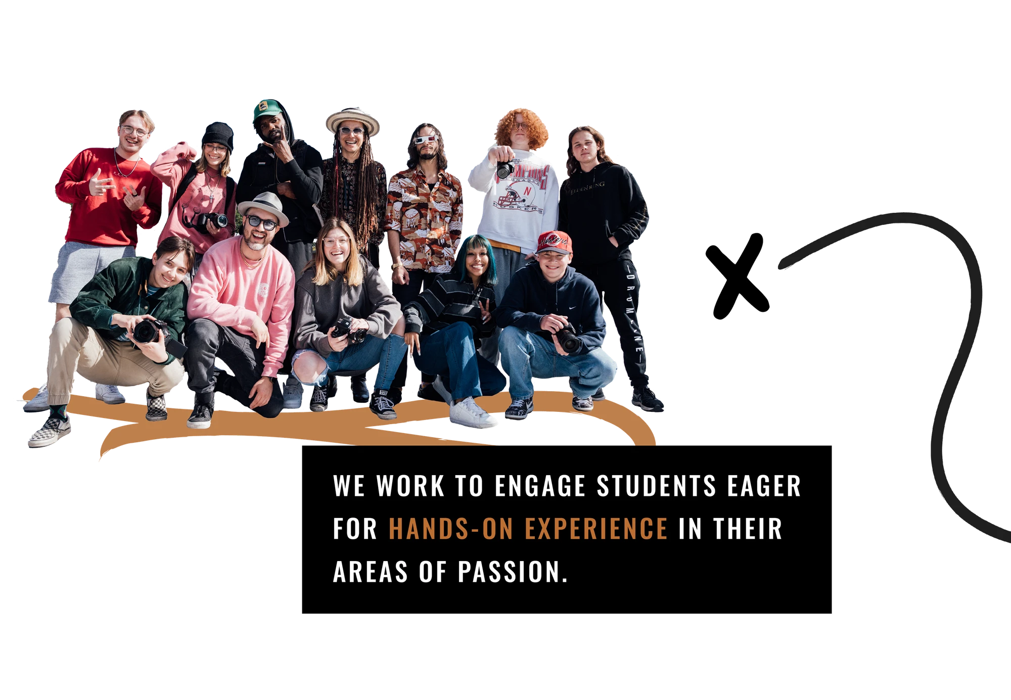 We work to engage students eager for hands-on experience in their areas of passion.